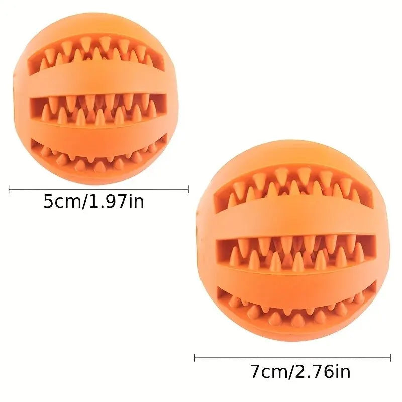 Bola de brinquedo para cães, atóxica e resistente a mordidas, ideal para cães, filhotes e gatos.