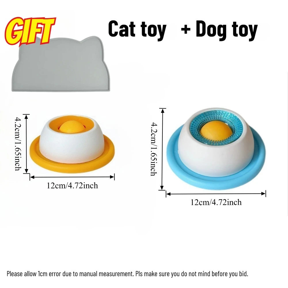 Brinquedos de estimulação para cães, tapete para lamber, comedouro lento, prato para iogurte, tigela interativa para petiscos de cães