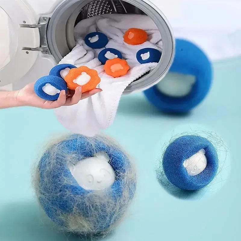 1-5 unidades Removedor de Pelos de Animais Bola Reutilizável Filtro de Lã para Máquina de Lavar Roupa Adesivo Removedor de Pelos